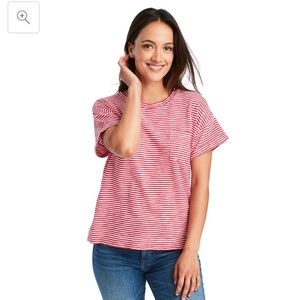 Vineyard Vines Pink Striped Boxy TShirt